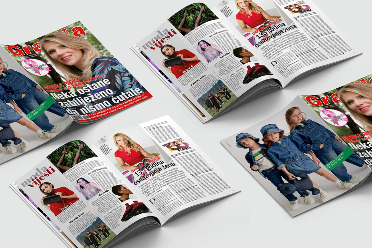 Tisak časopisa, štampa časopisa, Časopis GRACIJA.