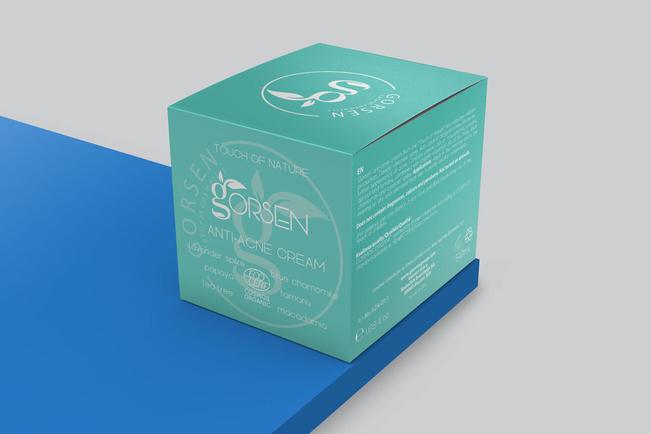 Kutija za kremu. Gorsen kutije, offset tisak i izrada kutije. Ambalaža. Tisak ambalaže. Štampa ambalaže.